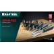 KRAFTOOL GRAND-6 набор стамесок-долот с двухкомпонентной рукояткой, 6 шт
