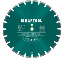 KRAFTOOL LASER-ASPHALT 500 мм (25.4/20 мм, 10х4.5 мм), алмазный диск (36687-500)