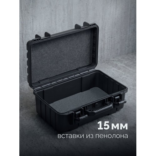 ЗУБР СЕЙФЕР-18, 460 х 310 х 190 мм, (18″), ударопрочный пластиковый ящик (38147-18)