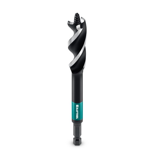 KRAFTOOL 3-Wave d10 мм, трехзаходное сверло по дереву с резьбовым центрующим острием (29513-10)