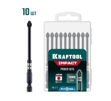 KRAFTOOL Impact PZ 2, 100 мм, 10 шт, ударные биты (26193-2-100-S10)