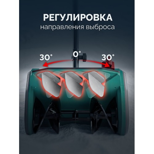 ЗУБР 20В, 33 см, без АКБ (LMS), лопата аккумуляторная (снегоуборщик) (СЛА-33)