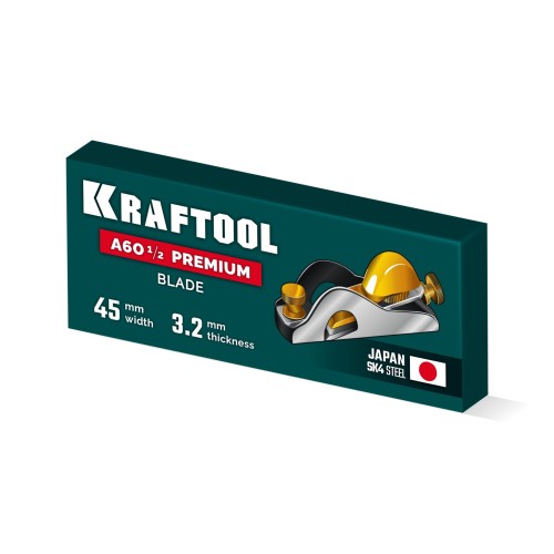 KRAFTOOL A60 1/2 Premium Rabbet 35мм, лезвие для рубанка арт.18529 (18529-S)