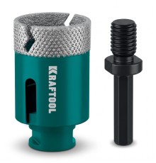 KRAFTOOL VS DIAMOND d 50 (М14, HEX10), Вакуумная алмазная коронка по керамограниту (29890-50)