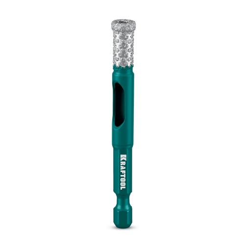 KRAFTOOL VS DIAMOND d 6, HEX 1/4″, Вакуумное алмазное трубчатое сверло по керамограниту (29891-06)