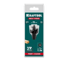 KRAFTOOL SELF FEED d 25 мм, cверло по дереву самоврезающееся (29951-25)