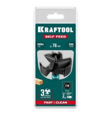 KRAFTOOL SELF FEED d 76 мм, cверло по дереву самоврезающееся (29951-76)