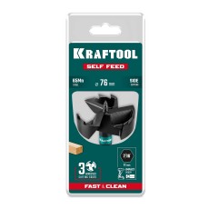 KRAFTOOL SELF FEED d 76 мм, cверло по дереву самоврезающееся (29951-76)