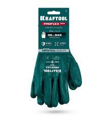 KRAFTOOL ProFlex Max, L (9), полный облив, эластичные перчатки, вспененное нитриловое покрытие, 15 класс (11240-L)