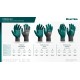 KRAFTOOL ProFlex Plus, S (7), облив 3/4, эластичные перчатки, вспененное нитриловое покрытие, 15 класс (11241-S)
